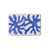 Bleu / corail abstrait