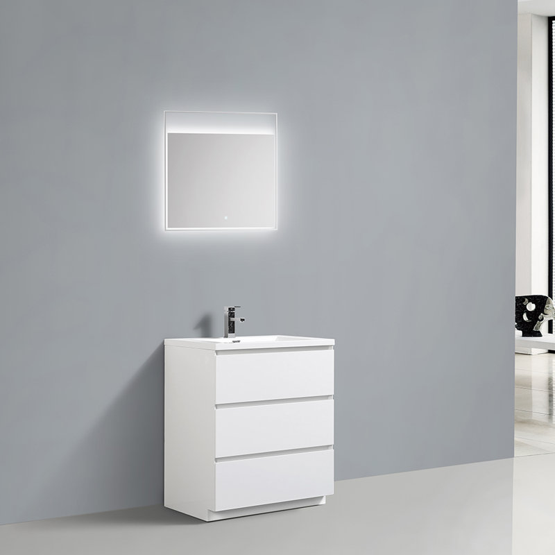Ensemble de meuble-lavabo simple 30 po, Blanc