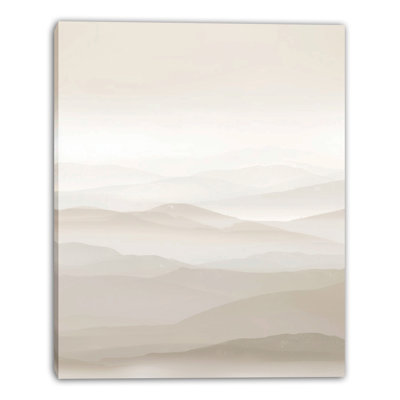 Impression sur toile Layered Desert Serenity
