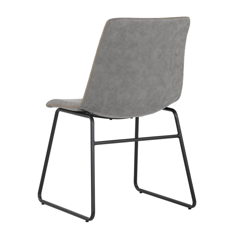 Cal Upholstered Dining Chair, Gray Performance