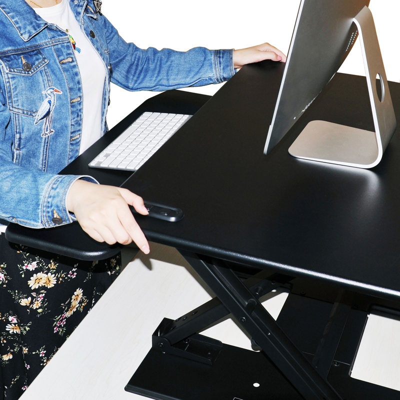 Adjustable Metal Base Standing Desk Converter