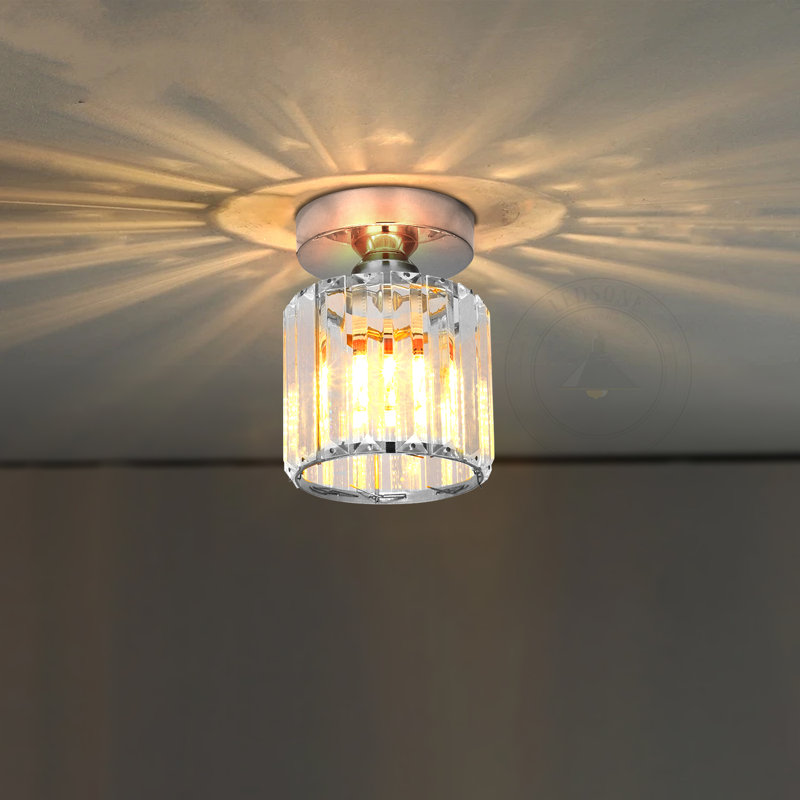 Trebino Crystal Semi Flush Mount, Yes