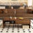 51" Modern Coffee Table With Led Glow, Hidden Storage & Open Shelf