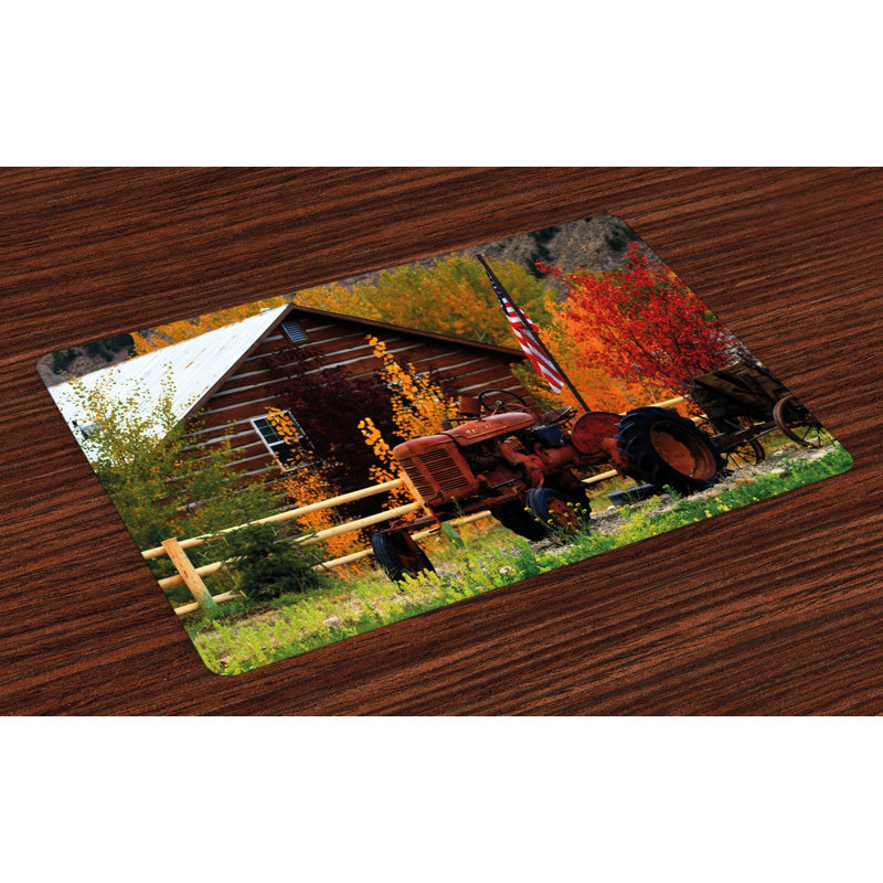 Isaacson Fall Cabin with Tractor Placemat