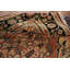 Tapis de couloir traditionnel orange en laine à motif géométrique 4 x 12
