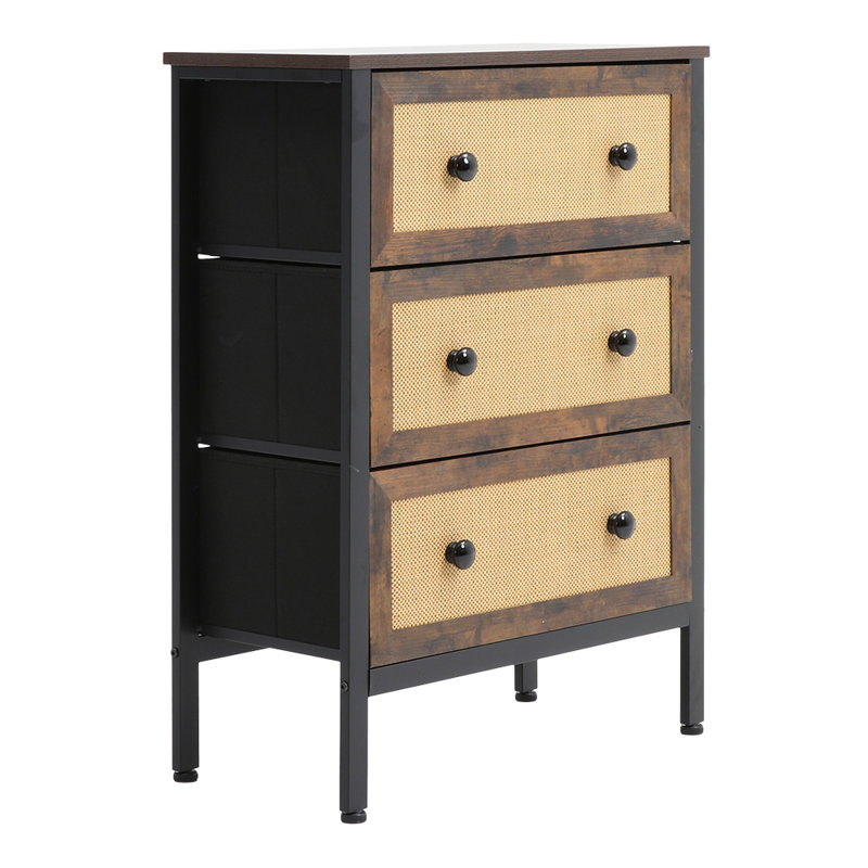 Ahnika 62cm W 3 - Drawer Chest of Drawers