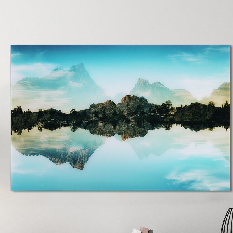 « quiet eaux », reproduction de photo sur verre