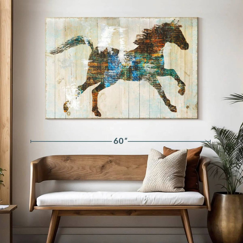 Cheval Brampt Free Spirit, H 34 po x l 51 po
