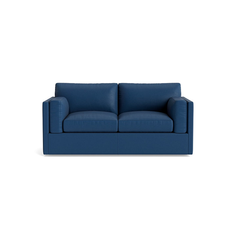 Fairfax Leather Loveseat (70"), Leather - Deep Blue