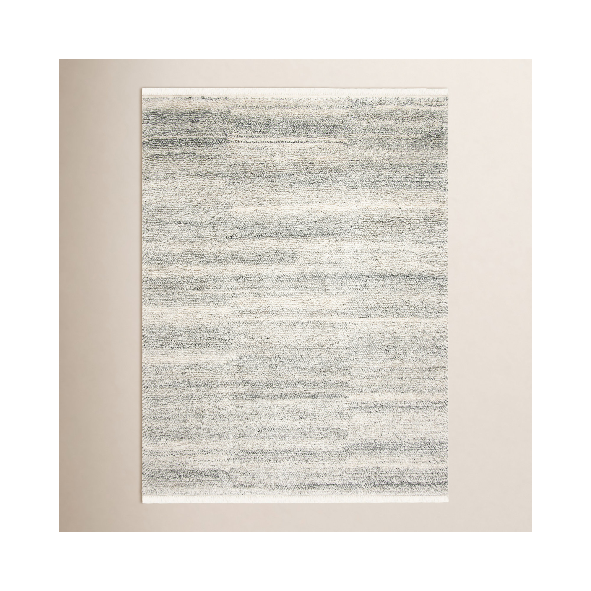 Wyly Handmade Wool Aqua Rug, Rectangle 8' x 10'