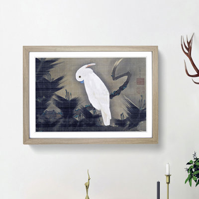 White Cockatoo on a Pine Branch by Ito Jakuchu - Picture Frame Art Prints