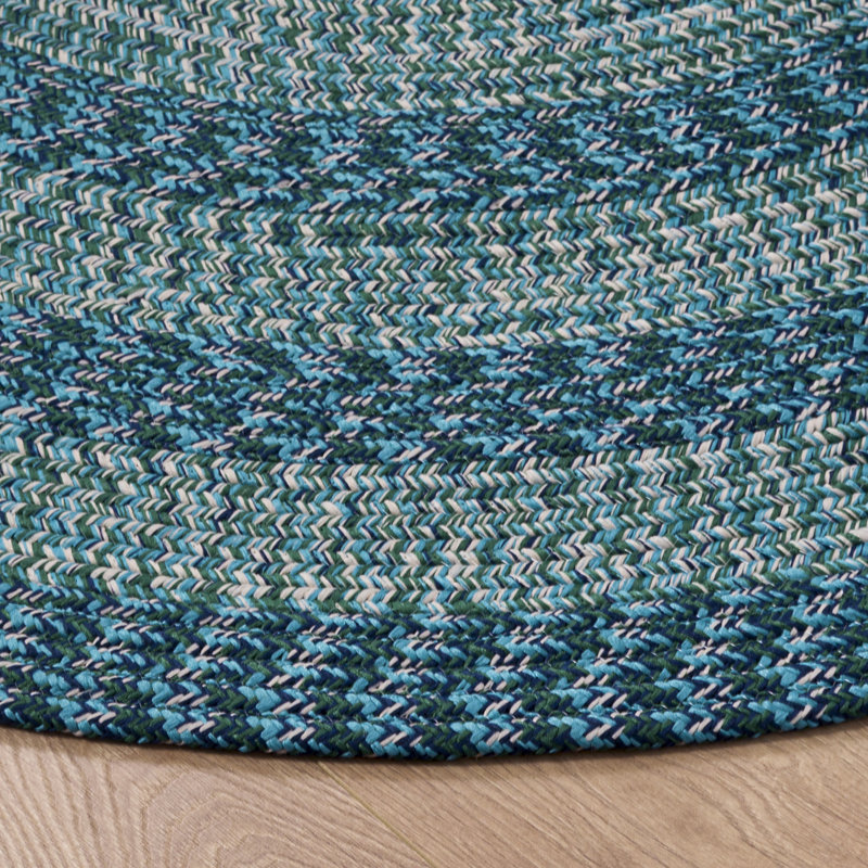 Braided 265 Hand Woven Performance Machine Washable No Pattern Rug, Oval 6' x 8'