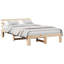Bed Frame with Headboard Solid Pine Wood-2092905506-2092905528