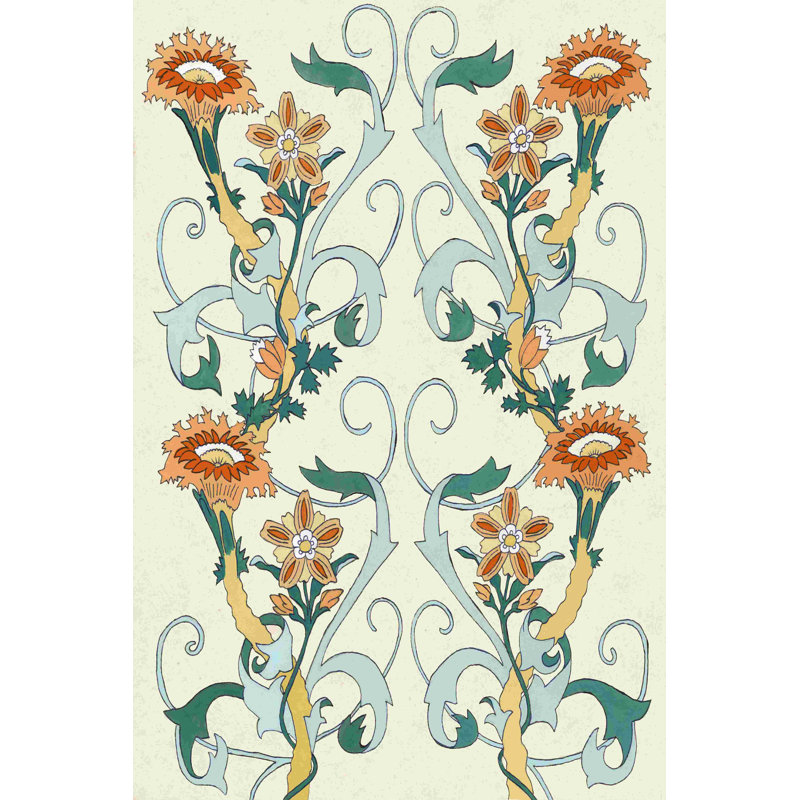 Nouveau motif floral II, H 30 po x l 20 po