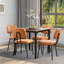PU Leather Upholstered Side Dining Chairs Set with Backrest (Set of 4)-110573517