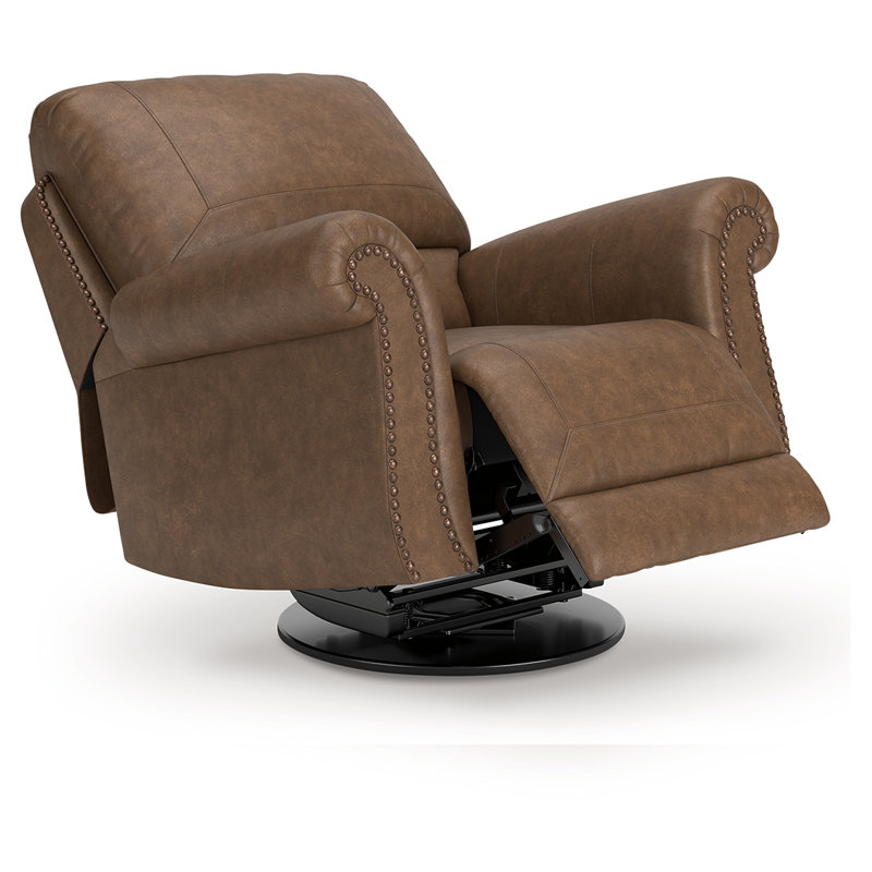 Fauteuil inclinable et pivotant Chasemore, Brun