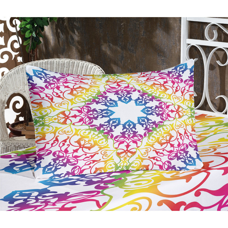 Multicolore ensemble de draps et taies décoratives Ambesonne, Ensemble de draps pour très grand lit californien