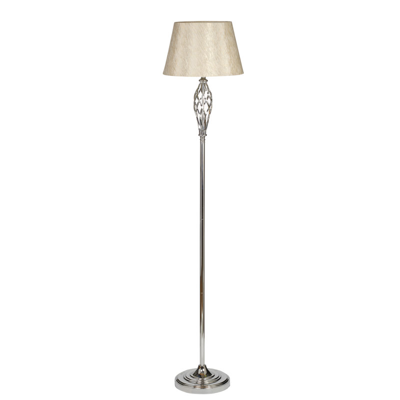 Alaskan 160cm Chrome Traditional Floor Lamp