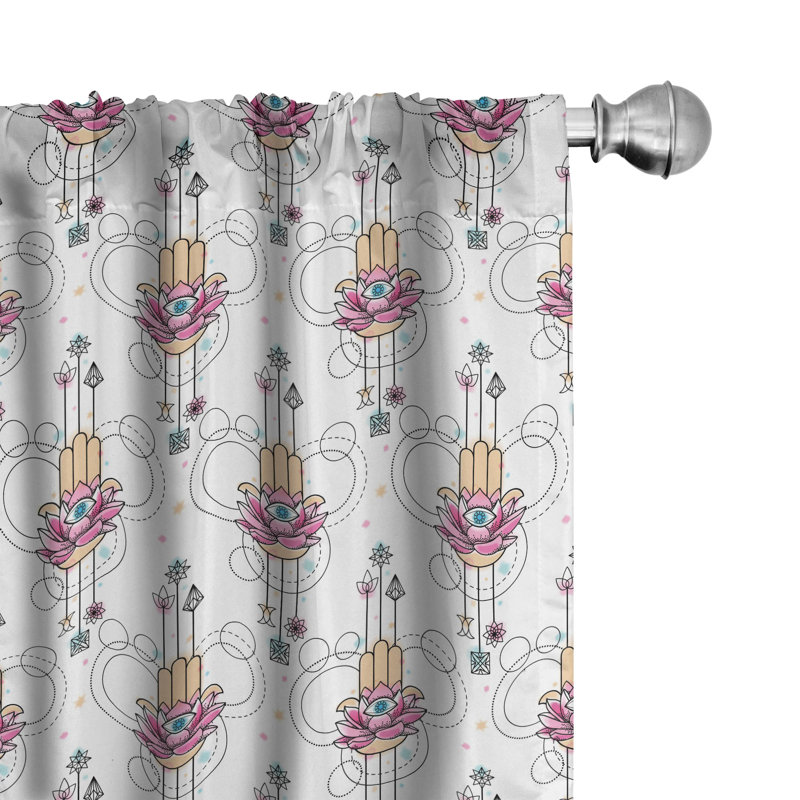 Semi-Sheer Rod Pocket Curtain Panels, 28" x 84"