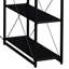 Bureau noir avec tablettes ouvertes et pour le bureau - rangement spacieux à 1 tiroir et 8 compartiments-133140869-133140870