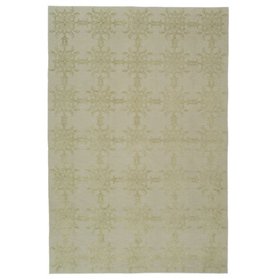Tapis damassé en laine et en soie Martha Stewart