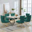 Chaise parsons rembourrée en velours capitonné Chary-216153788