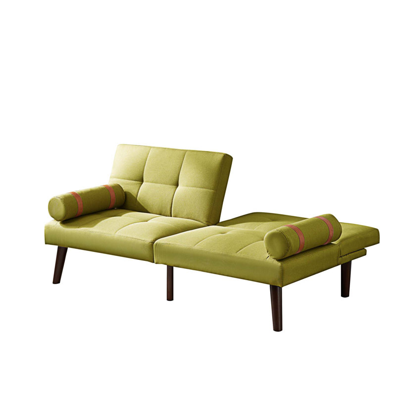 Canapé-lit 65,7 po Kamreigh, Tissu vert pâle