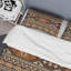 Motif rayé brun - Ensemble de housse de couette abstrait - Polyester en microfibre