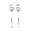 Italia Ice Stainless Steel Salad Servers