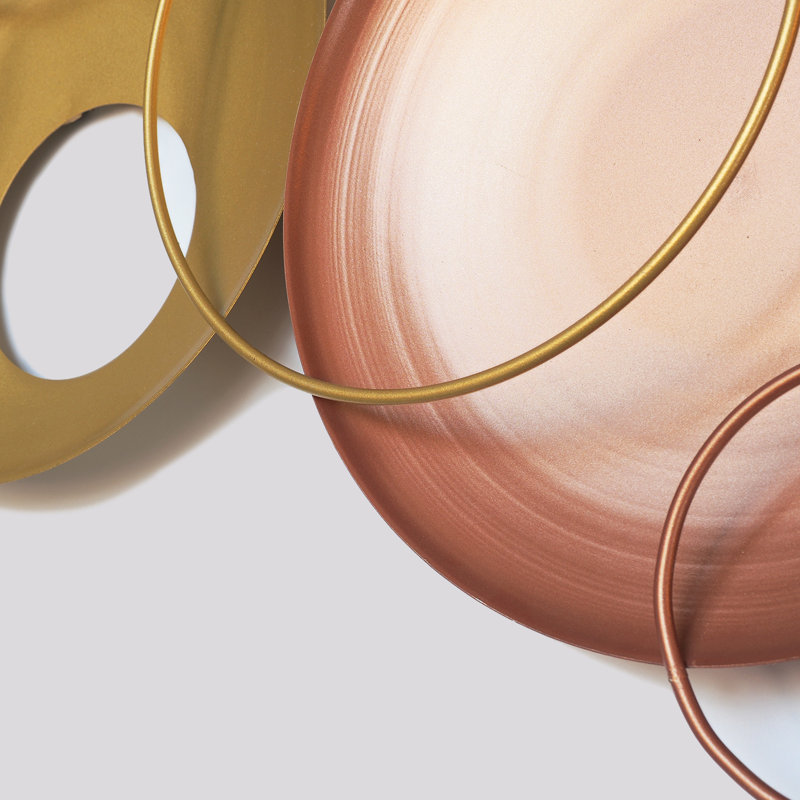 Cosmos Multicolor Steel Wall Art with Circular Design