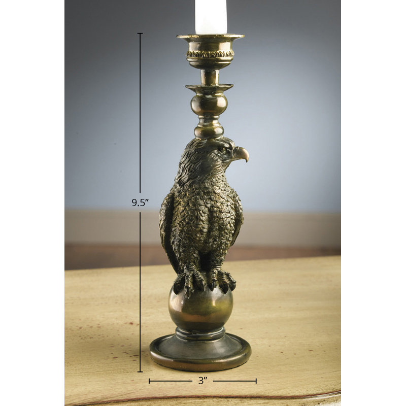 Eagle 9.5" Resin Candlestick