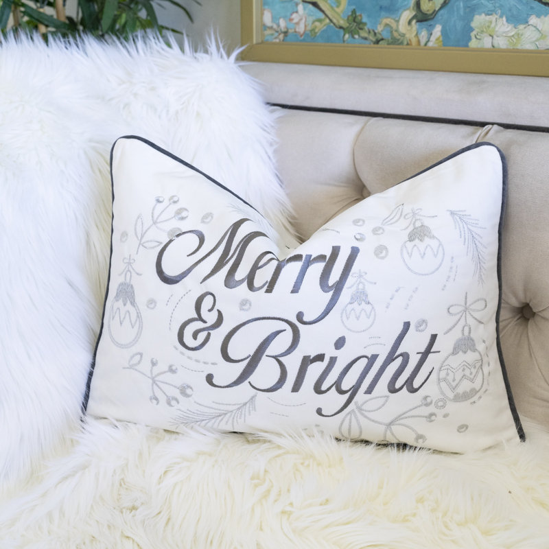 Coussin lombaire de vacances en velours 14 x 20 po Grace