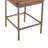 Faux Leather Counter Stool with Diamond Tufted Back and Metal Frame-121889237