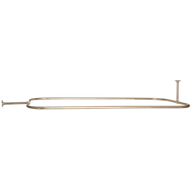 54'' D-Shaped Shower Curtain Rod
