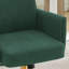 Chaise de bureau relevable à dossier moyen avec tissu rayé et conception ergonomique pour travailler, étudier ou se détendre confortablement