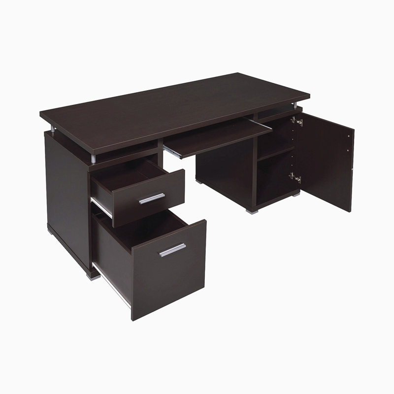 Computer Desk With 2 Drawers And Cabinet