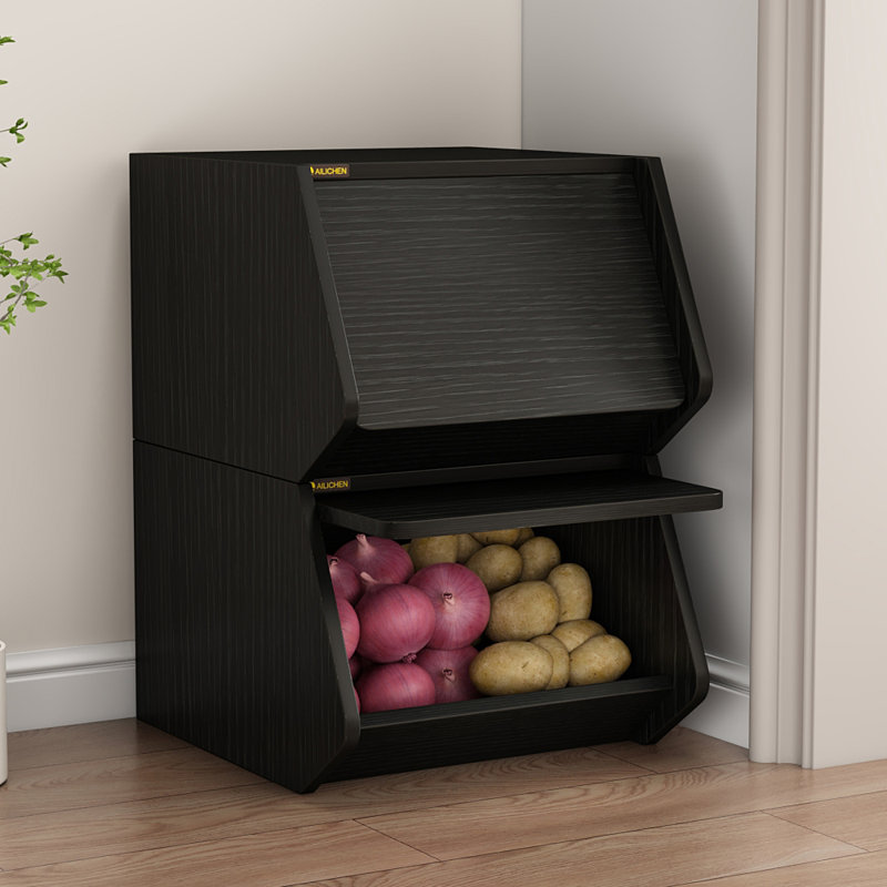 Armoire de rangement simple et multifonctionnelle, Noir