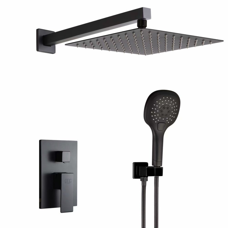 All-In-One Kit with Rough in-Valve, Matte Black