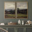 Harmonie et champ pastoraux champêtres sereins, vue sur la nature, nature sauvage, illustrations, décor rustique-101752656-101752657