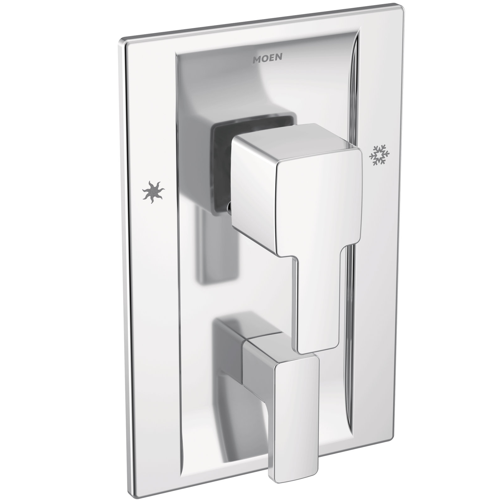 90 Degree Posi-Temp with Built-in 3-Function Transfer Valve Trim Kit, Chrome