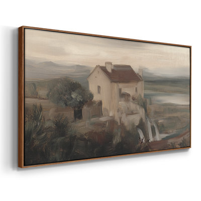 Série paysage - CXCIV - Toile tendue avec châssis encadré - Prêt à être accroché