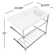 Cheviot Products Valarte 20.875'' White Fireclay & Brass Rectangular Bathroom Sink with Overflow