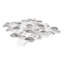Recycled 13.88'' x 12.63'' Glass Mosaic Wall Tile-63332437
