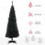 Arbre de Noël artificiel 5 pi avec arbre de Noël mince 5 pi avec 294 pointes de branches réalistes et support en métal pliable, noir-1667364782-1674912245