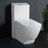 WoodBridge Echo 1.6 Gallons GPF Elongated Comfort Height Floor Mounted One-Piece Toilet (Seat Included)-43127002