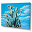 Cactus bleu brillant - Cactus, art mural sur toile