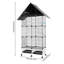 Grande cage à oiseaux en métal avec roulettes, cage à perroquet pour petits oiseaux moyens, nichoir à roulettes avec plateau perchoir-188095049-188095045