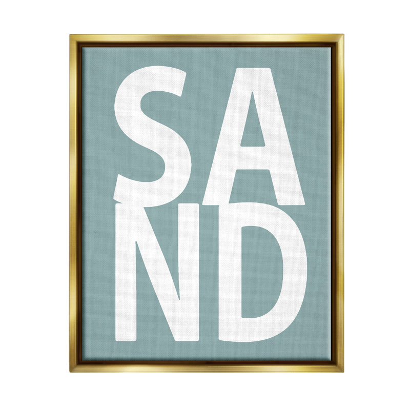 «Sand Expression» par Jamie Macdowell, H 21 po x l 17 po x P 1,7 po, Cadre flottant métallique doré