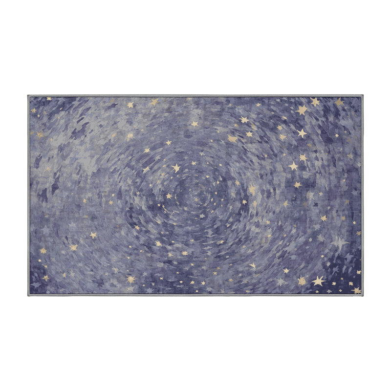 Tapis gris lavable à la machine, Rectangle 7 pi x 9 pi