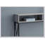 Narrow Grey Laminate And Metal Console Table For Entryway, Sofa, Modern And Contemporary Decor-2111415520